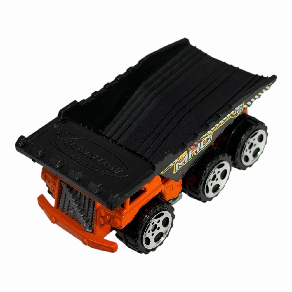 2001 Matchboxโ Hero City Dump Truck Diecast Toy Orange & Black